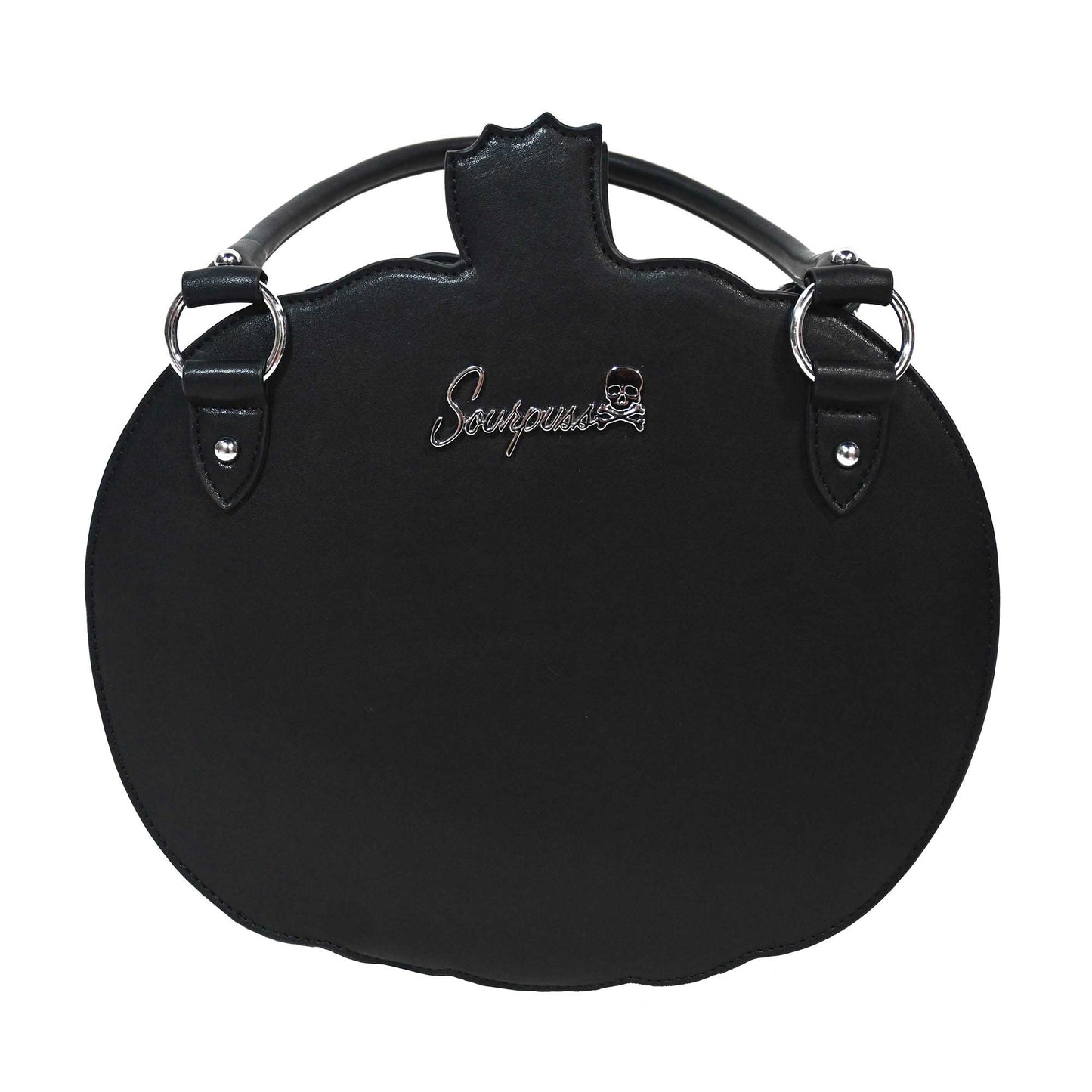 Sourpuss - SOURPUSS GLITTER PUMPKIN PURSE BLACK/ORANGE - Default