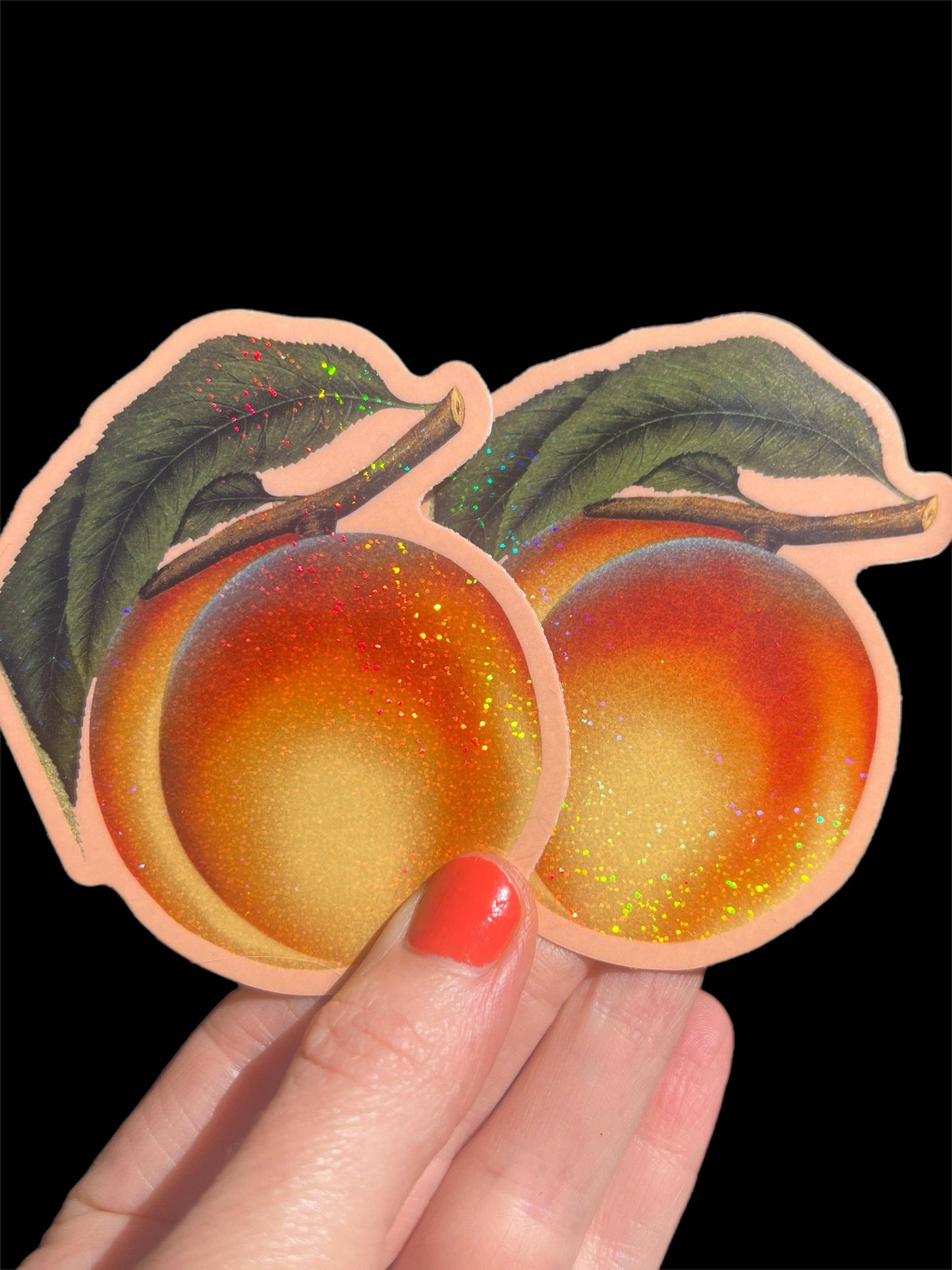 Astral Weekend - Peach Glitter STICKER 3 Inch