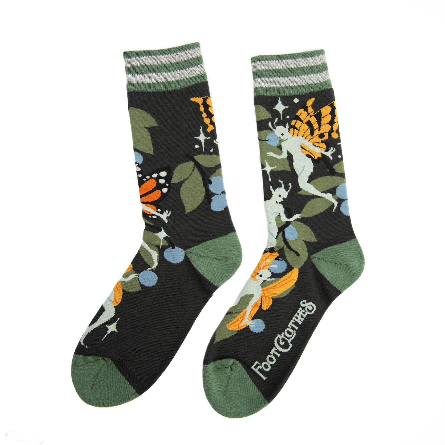 Foot Clothes- Fanciful Fairies Crew Socks
