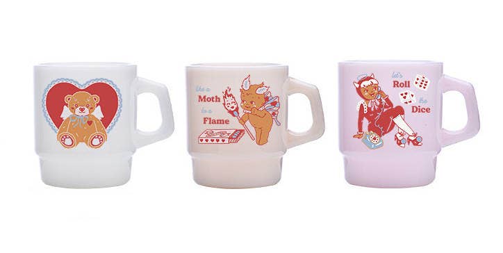 Cheerware - "Moth to a Flame" Vintage Diner Glass