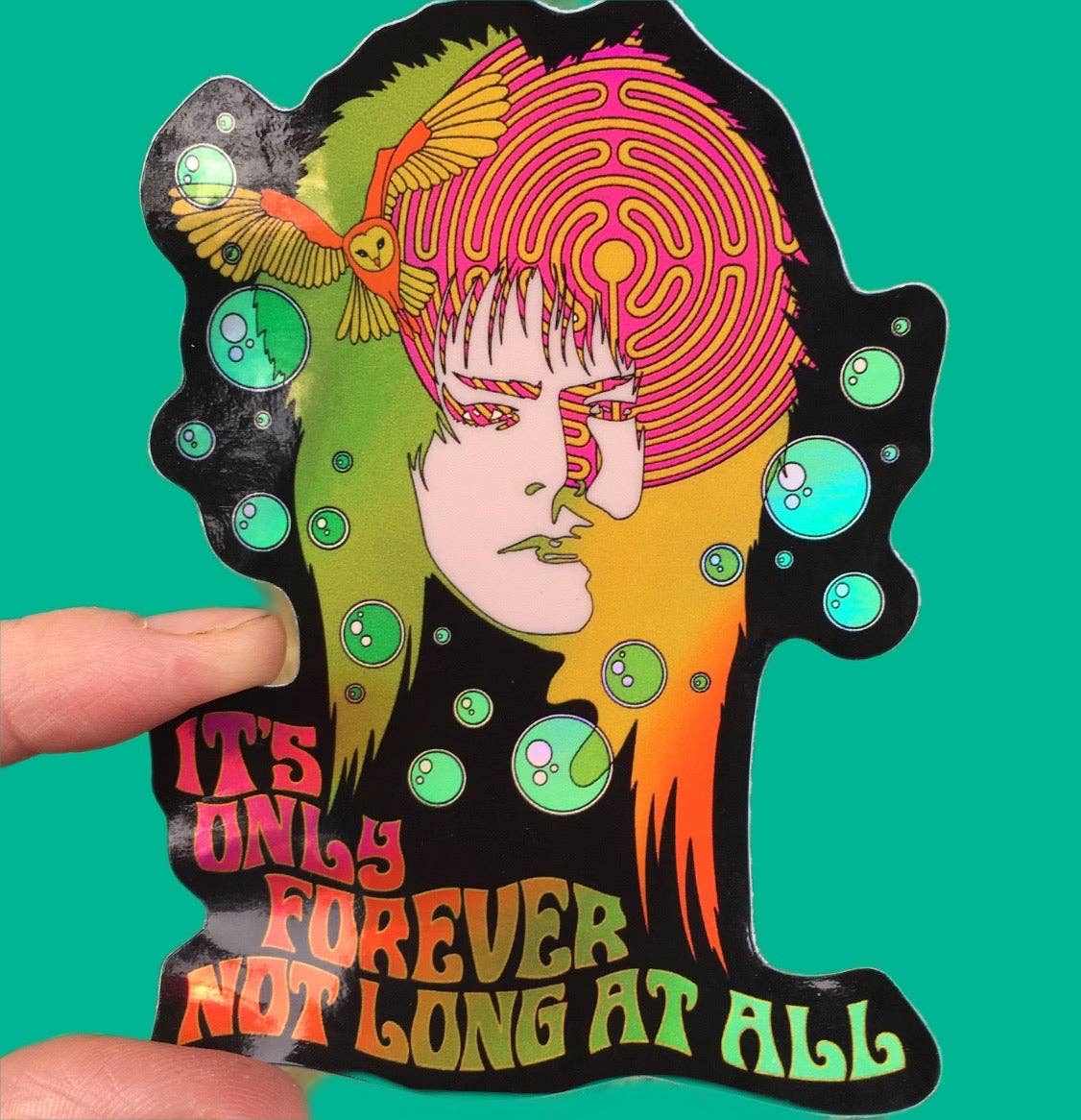 Astral Weekend - 3 Inch Sticker Labyrinth David Bowie