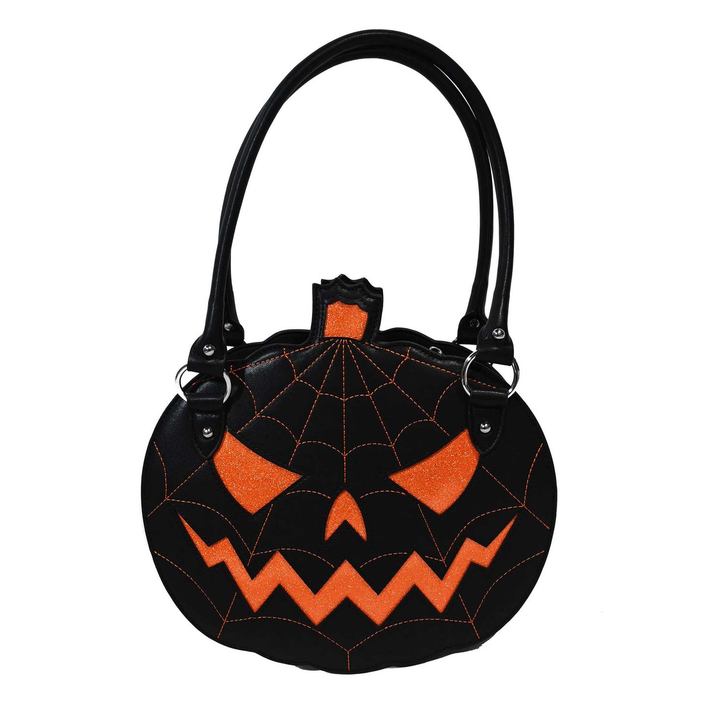 Sourpuss - SOURPUSS GLITTER PUMPKIN PURSE BLACK/ORANGE - Default