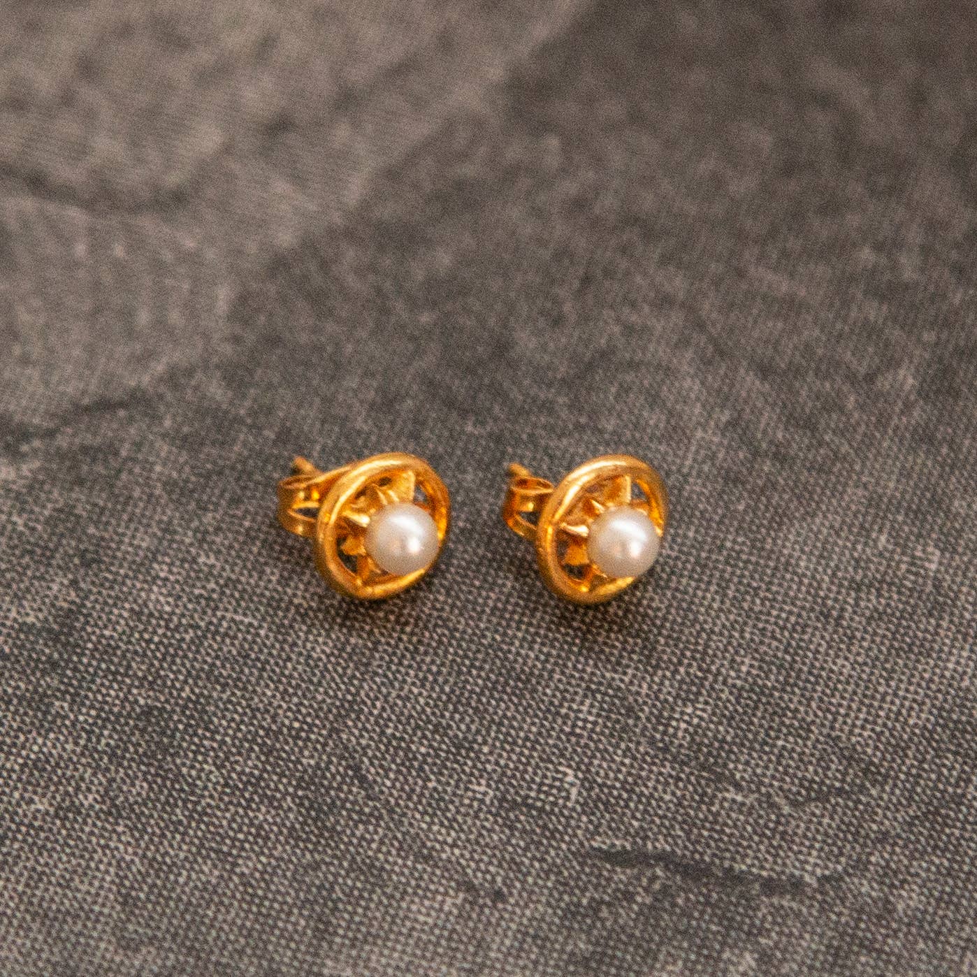 Kindred Objects - Vintage Gold Stud Earrings - Variety