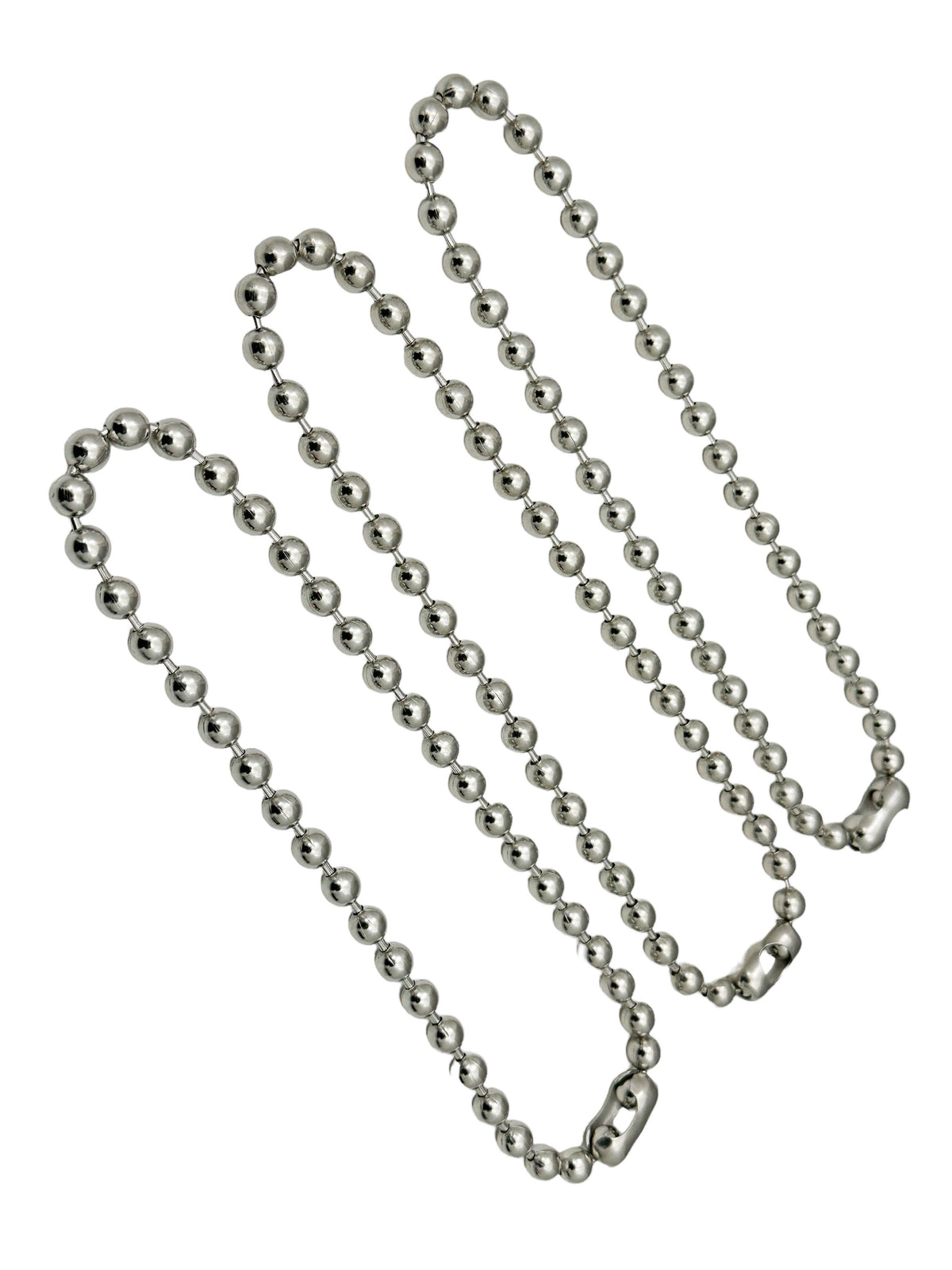 Funk Plus - REGULAR BALL CHAIN NECKLACE - 18" / Silver