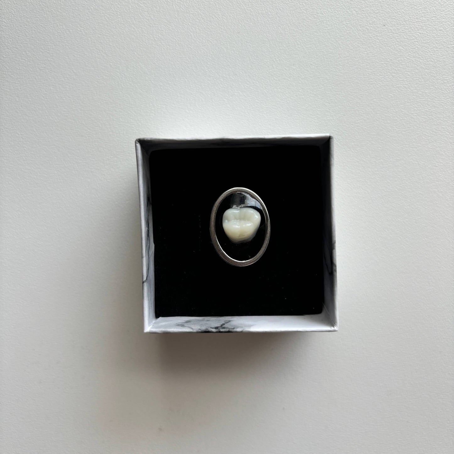 Oddity Ring - Resin Human Tooth Molar 