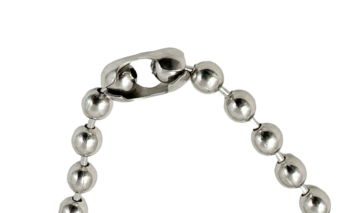 Funk Plus - REGULAR BALL CHAIN NECKLACE - 18" / Silver