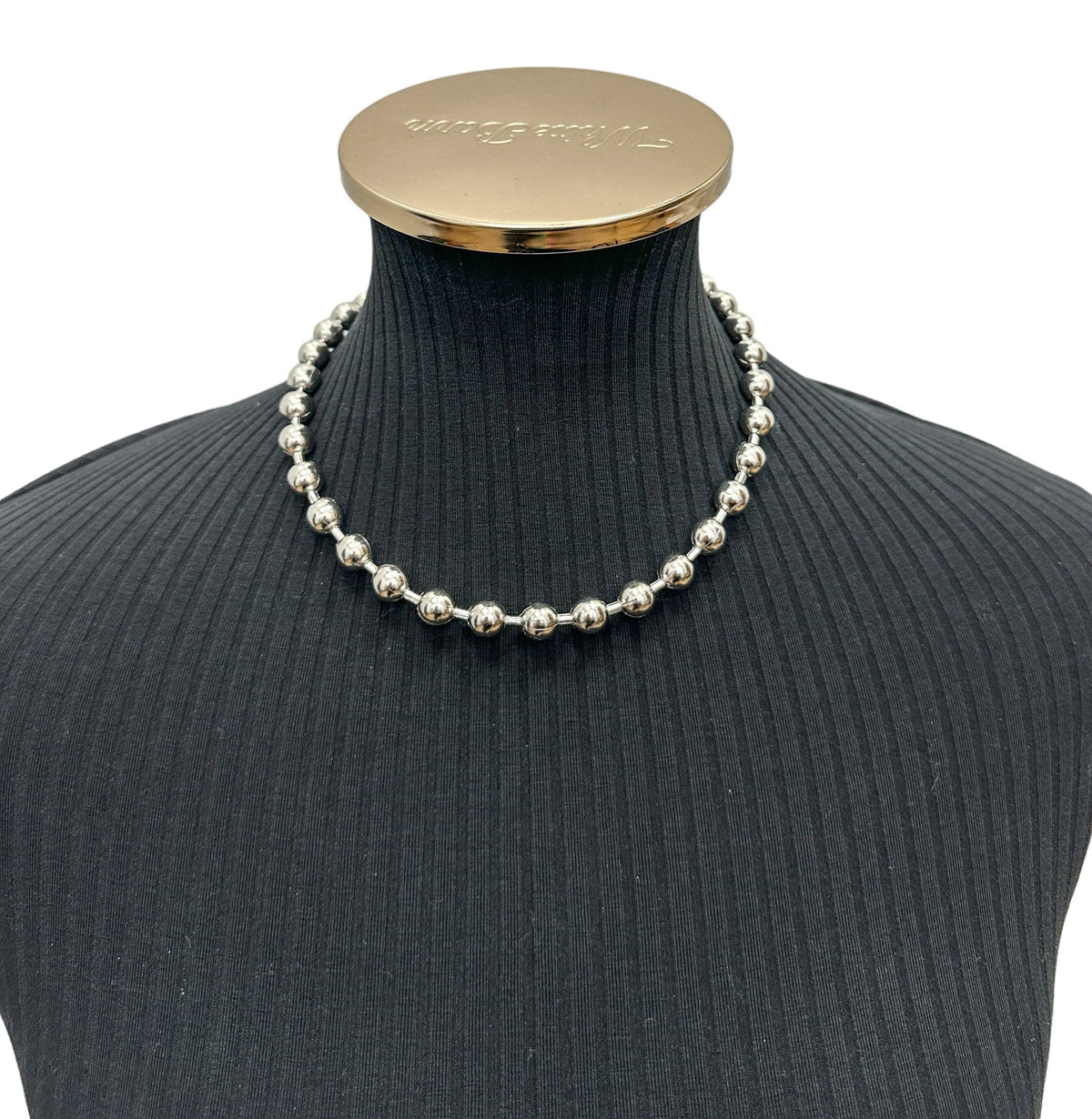 Funk Plus - REGULAR BALL CHAIN NECKLACE - 18" / Silver