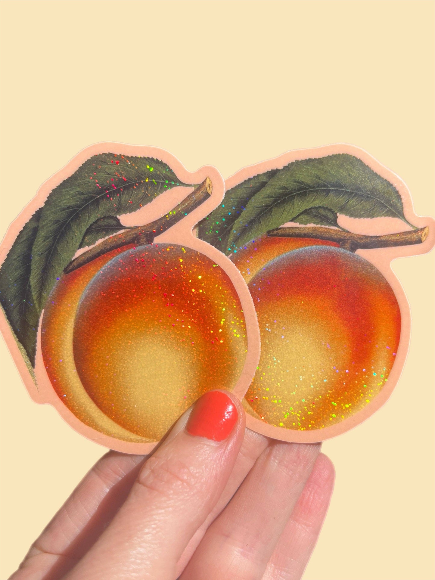 Astral Weekend - Peach Glitter STICKER 3 Inch