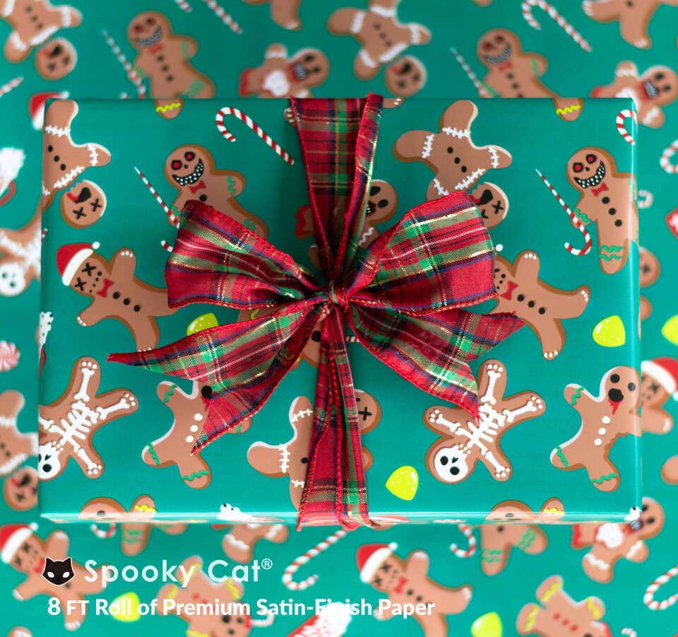Spooky Cat Press - Gingerdead Gift Wrap (8ft Roll)