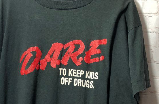 Parallel Vintage - 90'S D.A.R.E. Vintage Black T-Shirt - Black