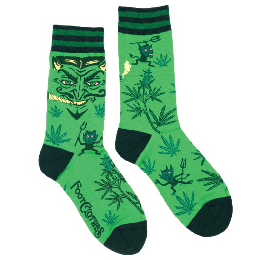 Foot Clothes- The Devil's Lettuce Crew Socks