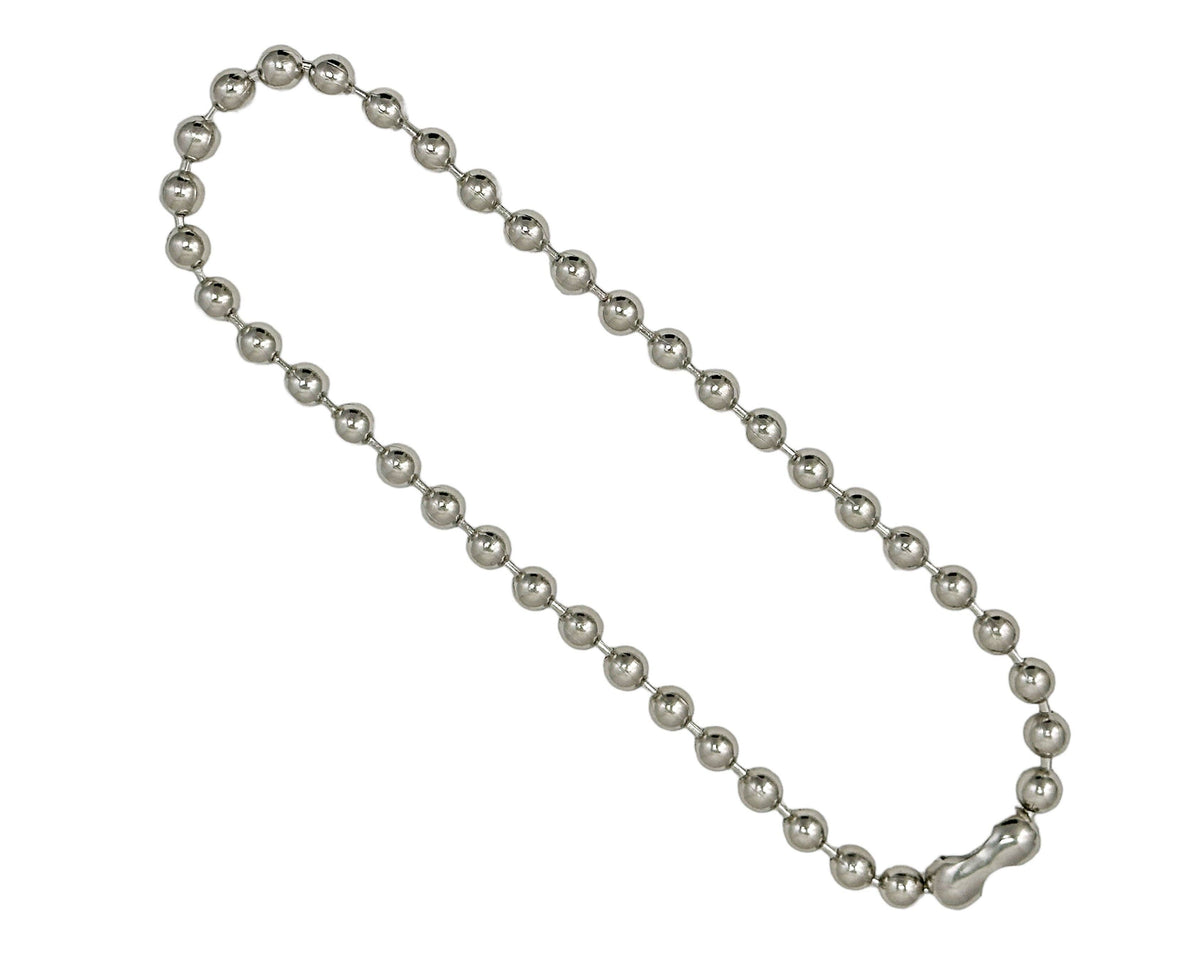Funk Plus - REGULAR BALL CHAIN NECKLACE - 18" / Silver