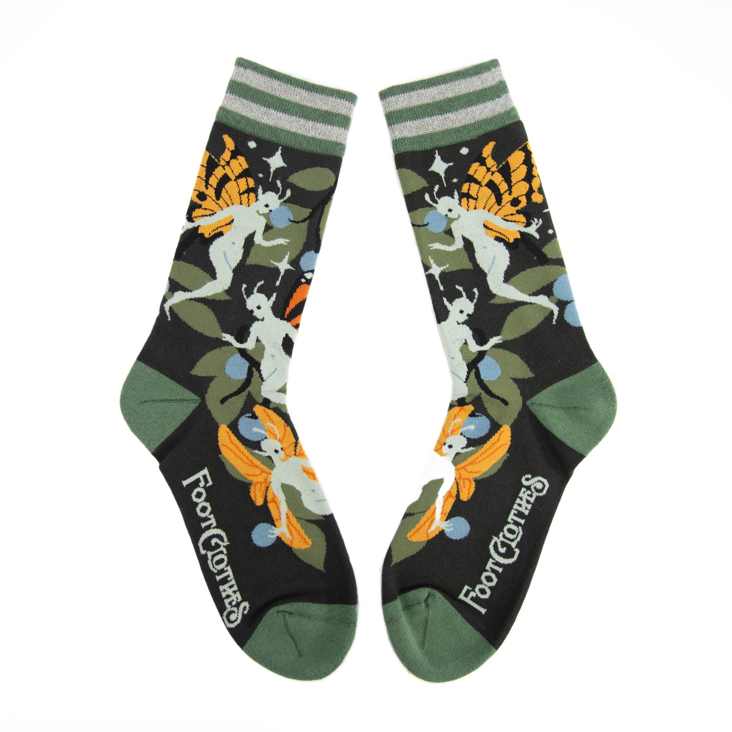 Foot Clothes- Fanciful Fairies Crew Socks