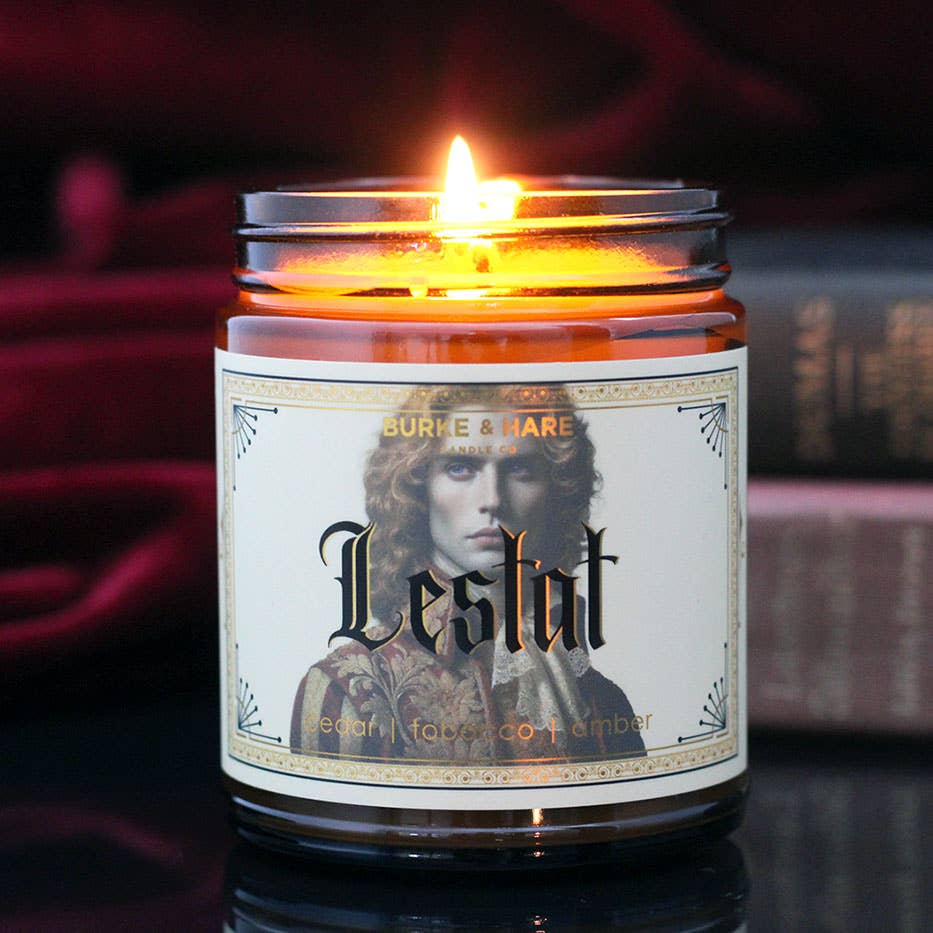 Burke & Hare Co - Gothic Scented Candle - Vampire Lestat - Halloween - Cedar