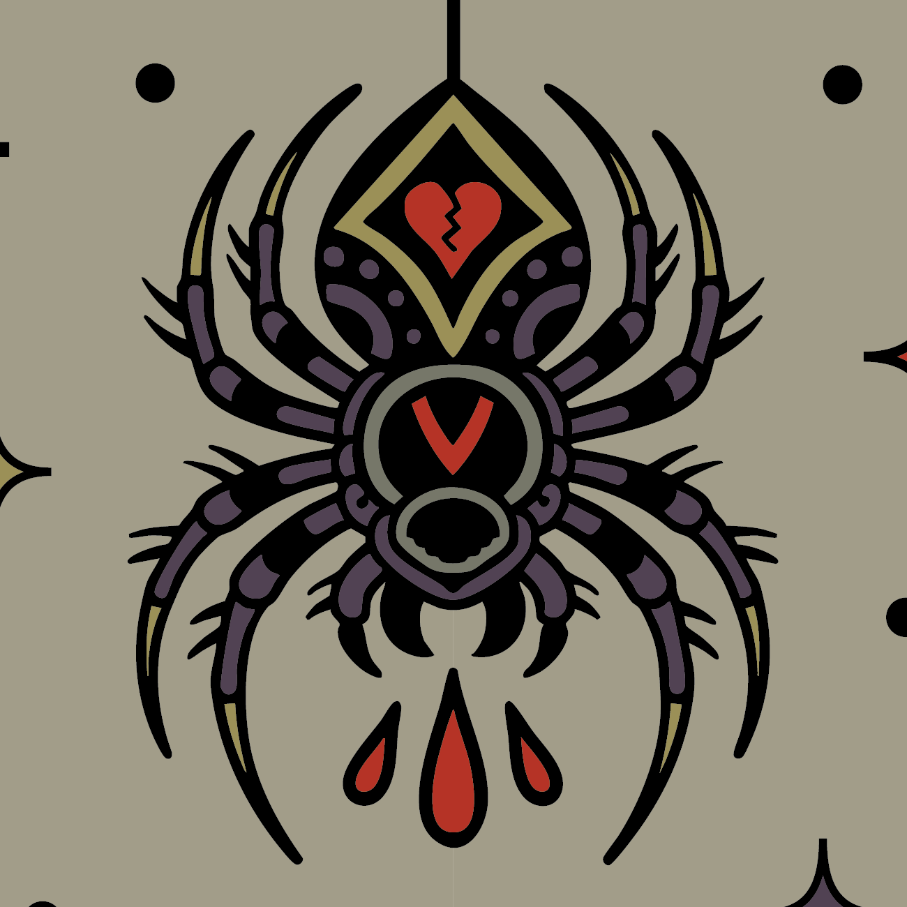 FootClothes LLC - Widow's Web Crew Socks