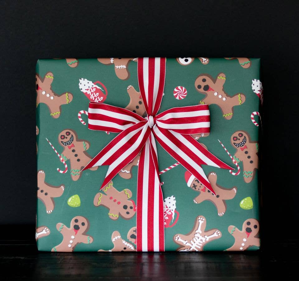 Spooky Cat Press - Gingerdead Gift Wrap (8ft Roll)