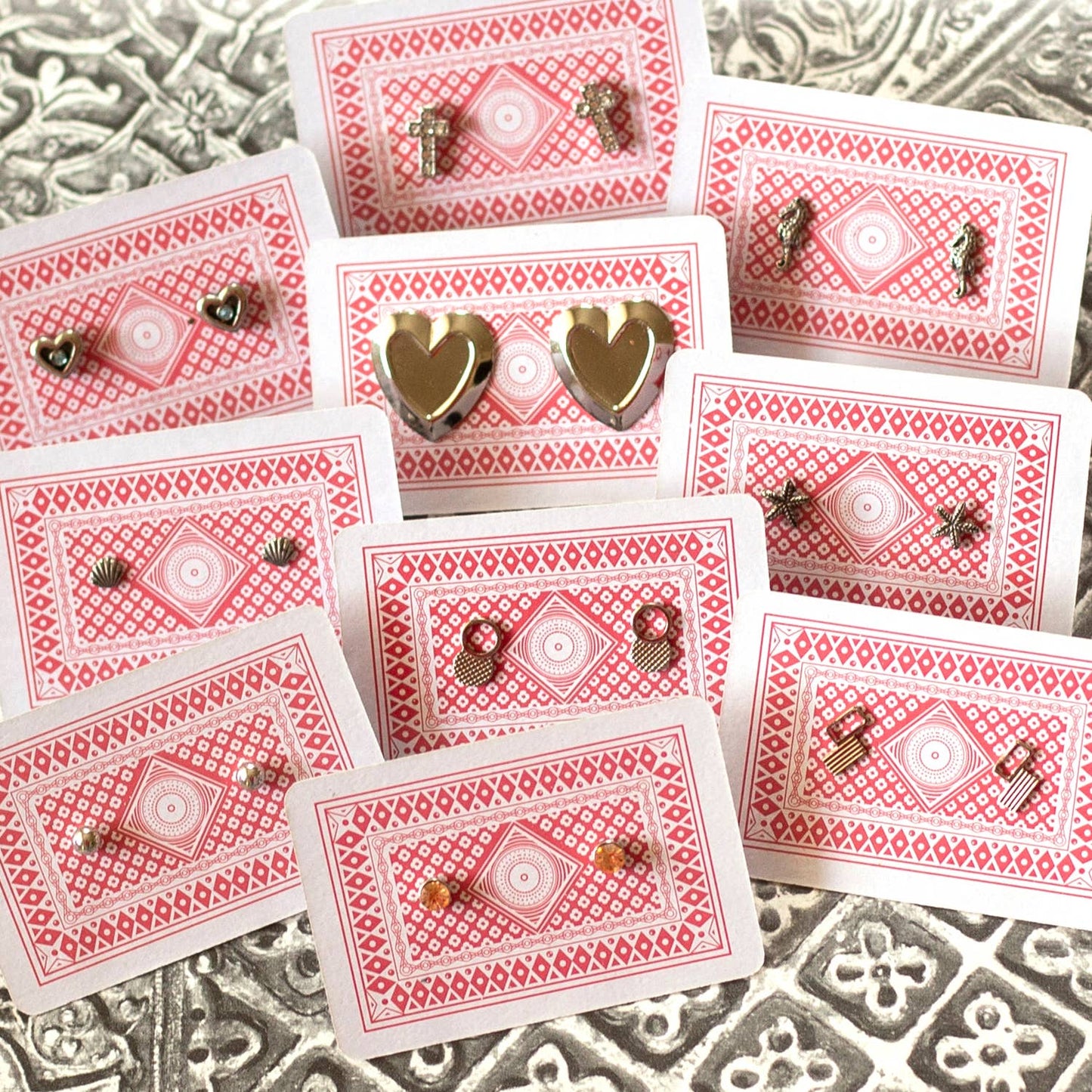 Kindred Objects - Vintage Silver Stud Earrings - Variety