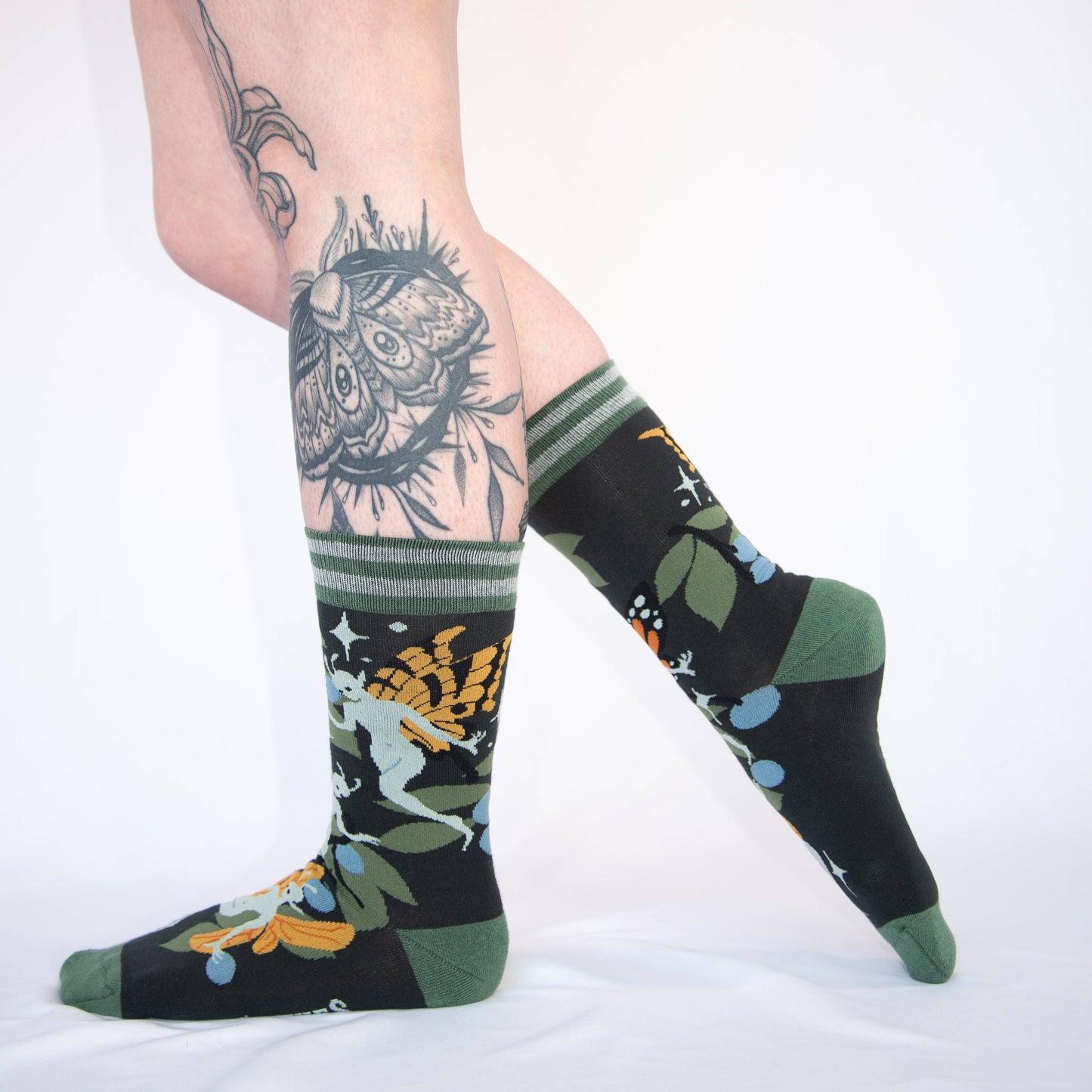 Foot Clothes- Fanciful Fairies Crew Socks