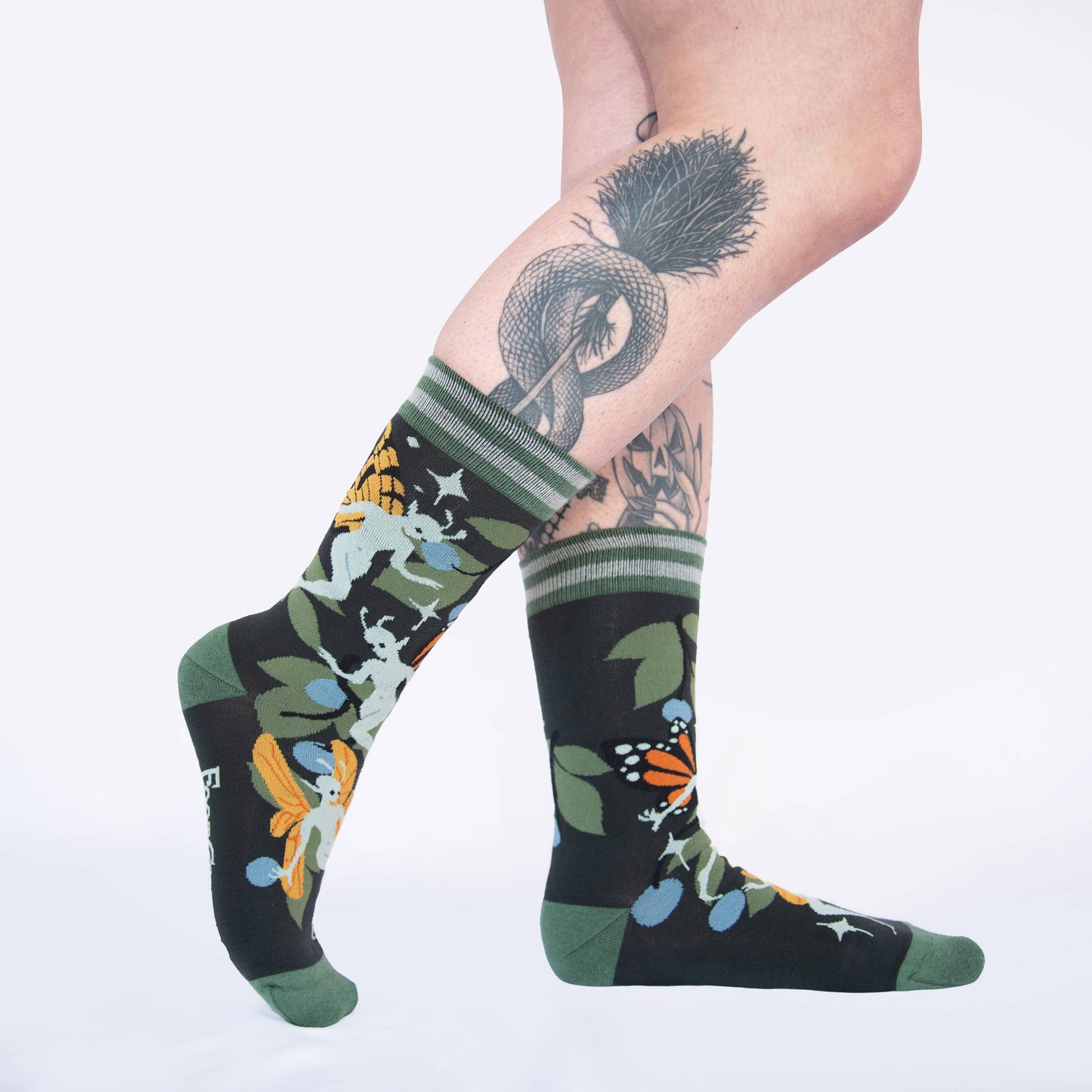 Foot Clothes- Fanciful Fairies Crew Socks