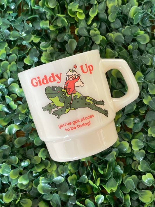 Cheerware - "Giddy Up" Vintage Diner Mug