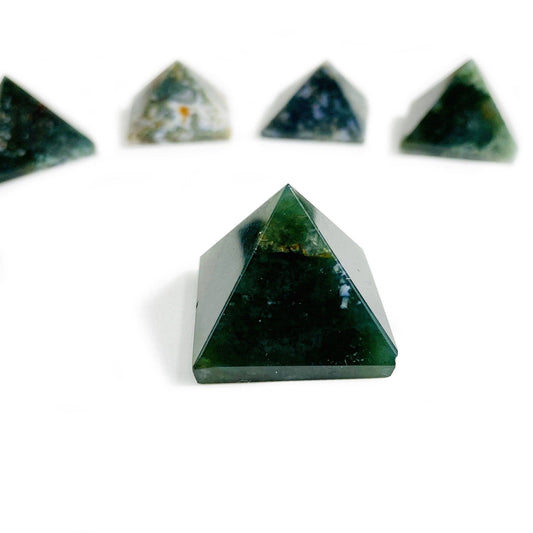 Moss Agate Pyramid