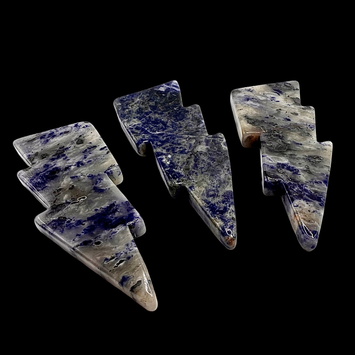 Sodalite Lightening Bolts Large