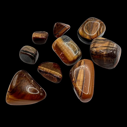 Tigers Eye Tumbled Stones