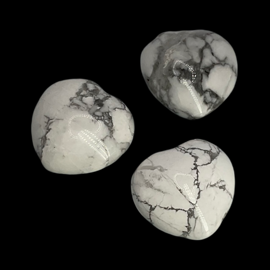 Howlite Hearts