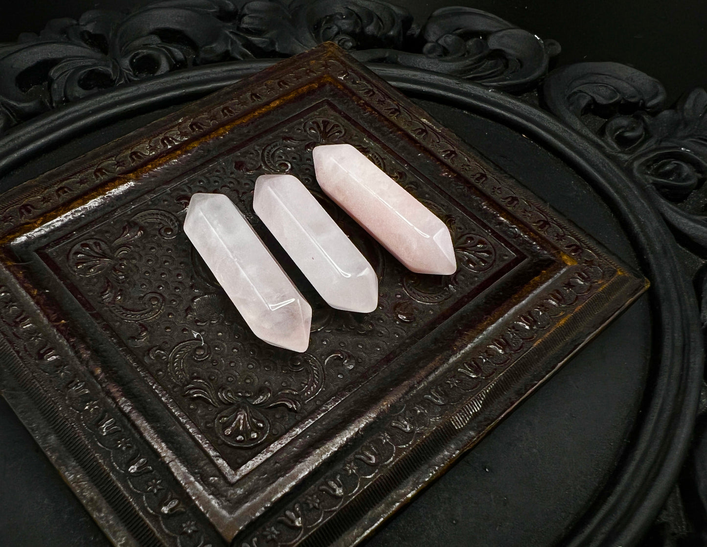 Rose Quartz Double Points