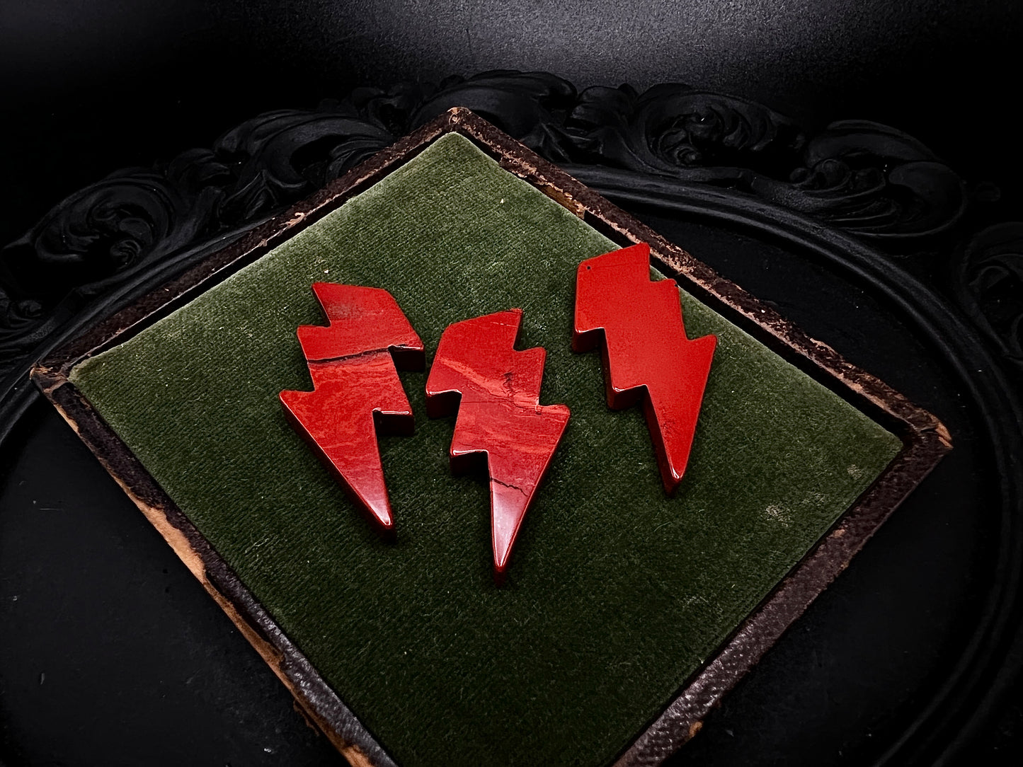 Red Jasper Lightening Bolts