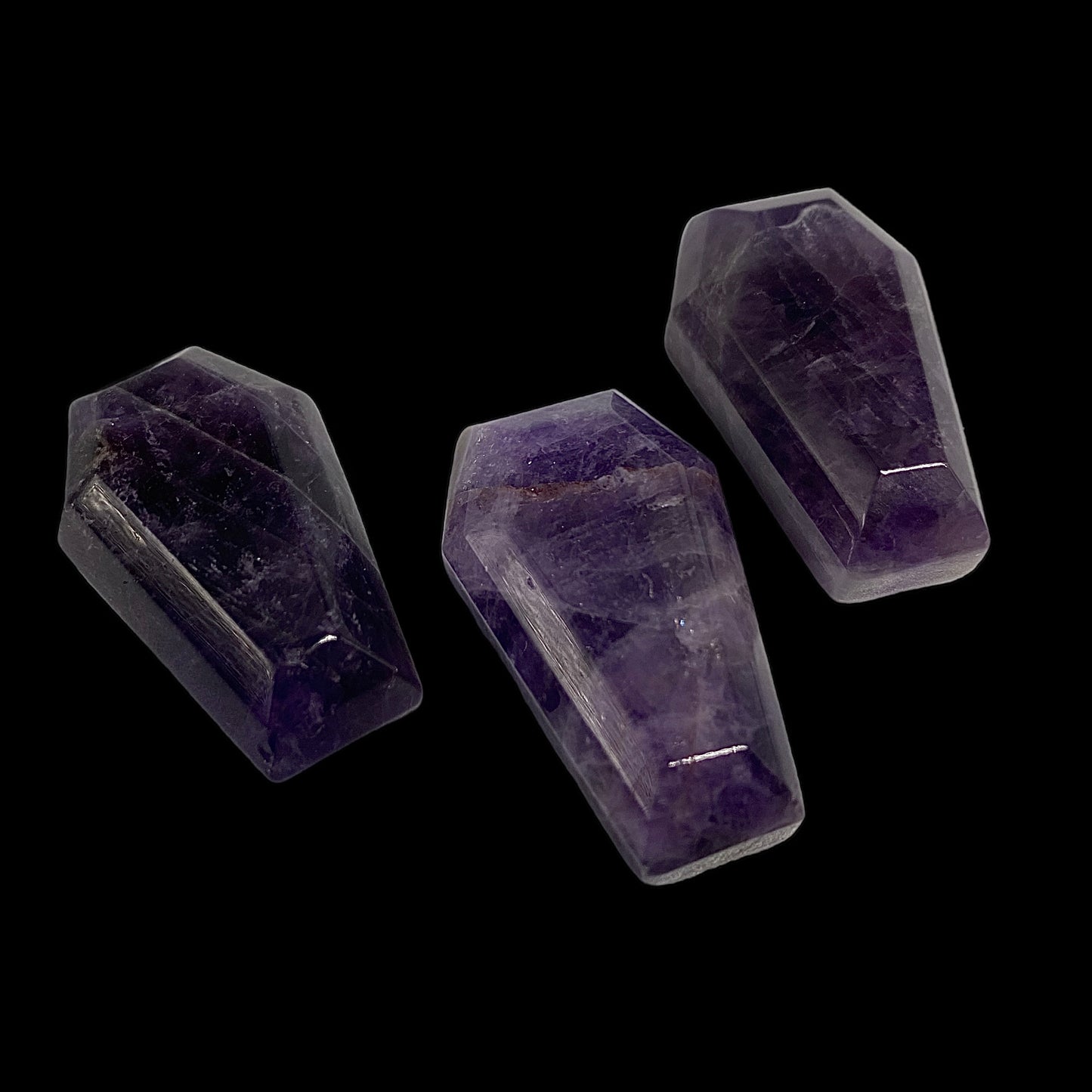 Amethyst Coffin Shaped Stone