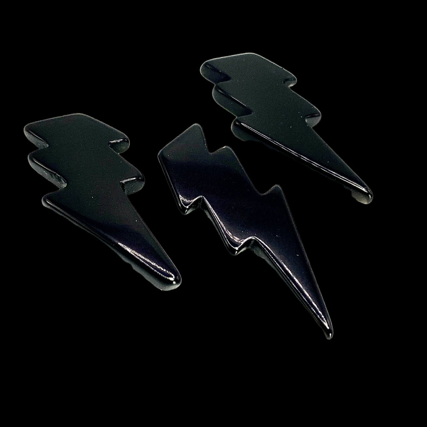 Obsidian Lightening Bolts